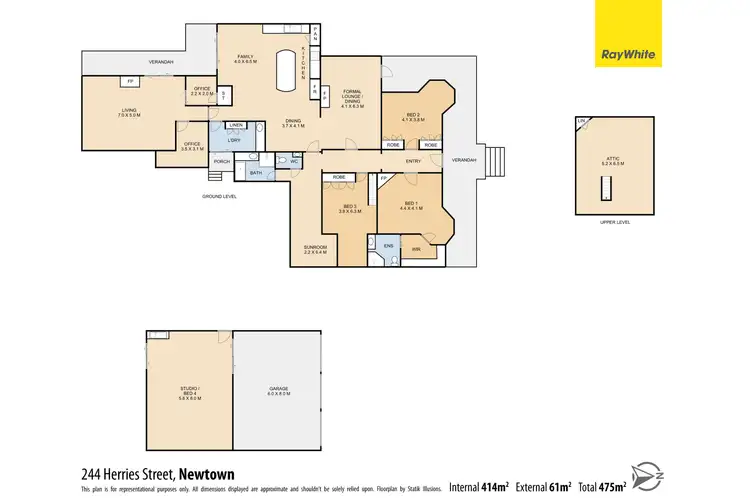 Floorplan of Homely house listing, 244 Herries Street, Newtown QLD 4350