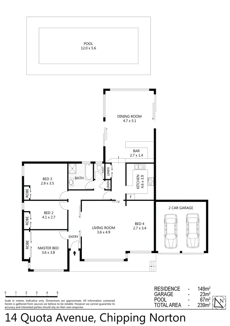 Floorplan of Homely house listing, 14 Quota Avenue, Chipping Norton NSW 2170