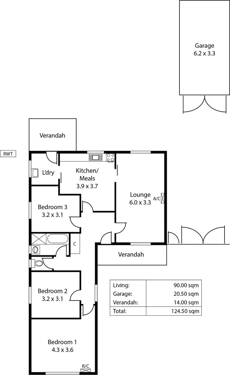Floorplan of Homely house listing, 594 Sir Donald Bradman Drive, Lockleys SA 5032