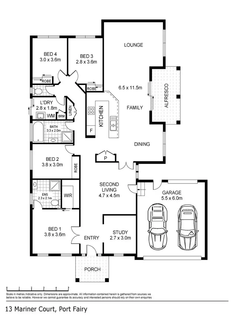 Floorplan of Homely house listing, 13 Mariner Court, Port Fairy VIC 3284