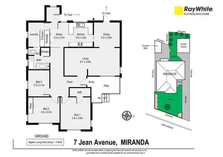Floorplan of Homely house listing, 7 Jean Avenue, Miranda NSW 2228