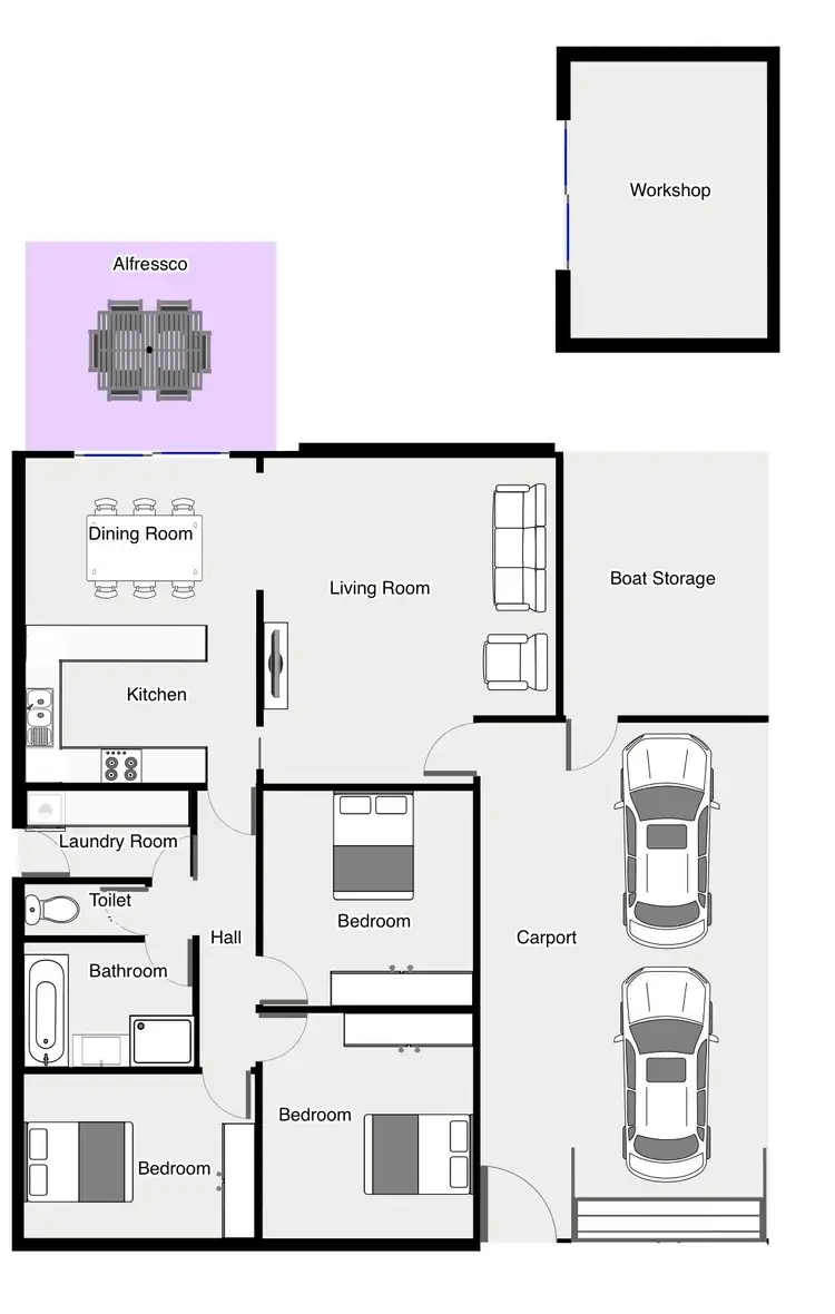 Floorplan of Homely house listing, 2/30 The Boulevard, Mildura VIC 3500