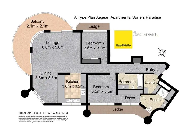 Floorplan of Homely apartment listing, 30 Laycock Street, Surfers Paradise QLD 4217