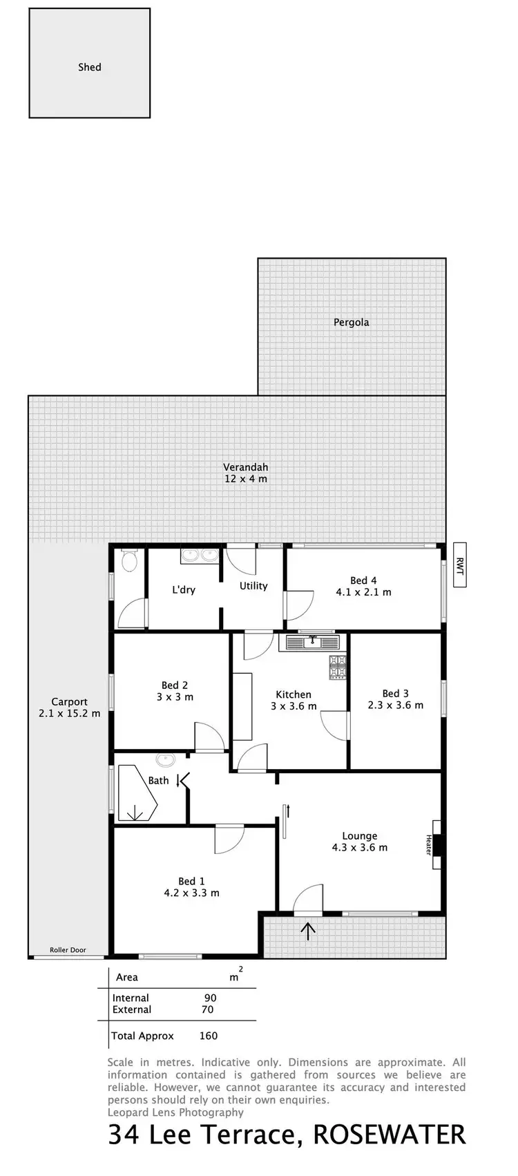 Floorplan of Homely land listing, 34 Lee Terrace, Rosewater SA 5013