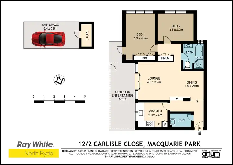 Floorplan of Homely unit listing, 12/2 Carlisle Close, Macquarie Park NSW 2113