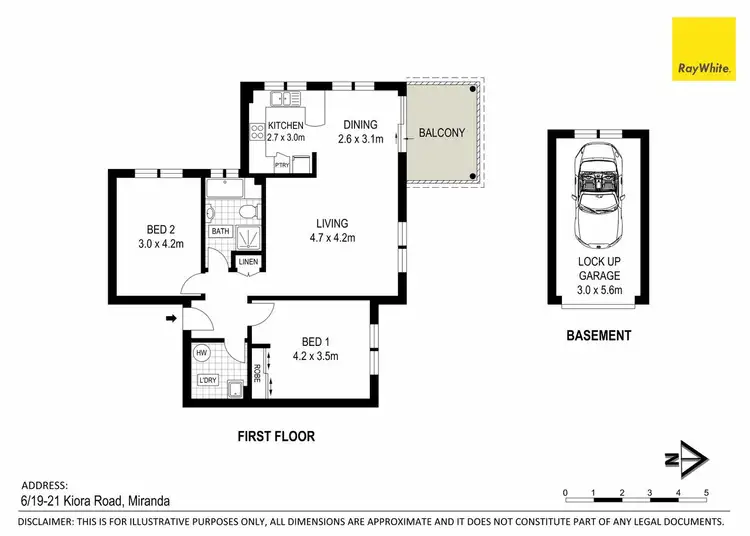 Floorplan of Homely apartment listing, 6/19-21 Kiora Road, Miranda NSW 2228