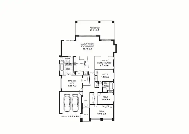 Floorplan of Homely house listing, 8 Riley James Drive, Raworth NSW 2321