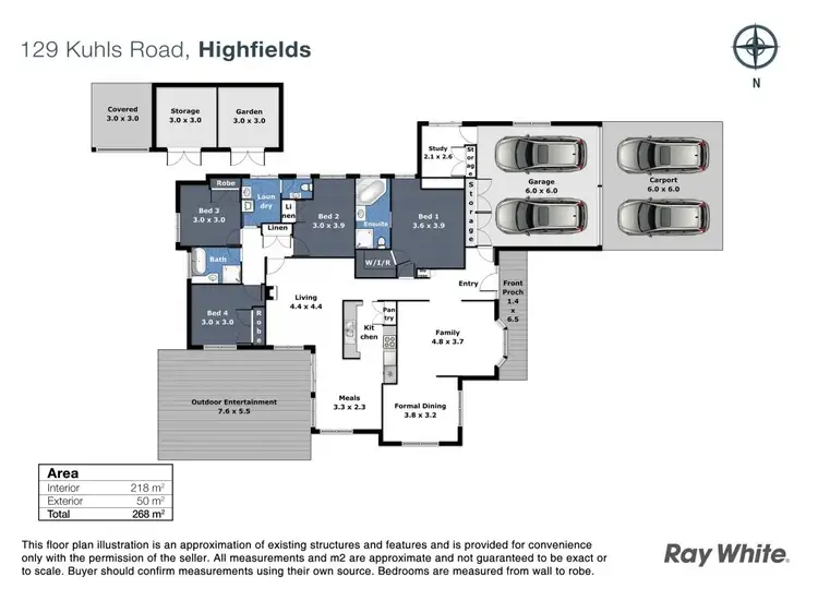 Floorplan of Homely house listing, 127 Kuhls Road, Highfields QLD 4352