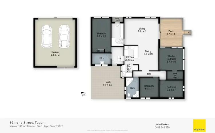 Floorplan of Homely house listing, 39 Irene Street, Tugun QLD 4224