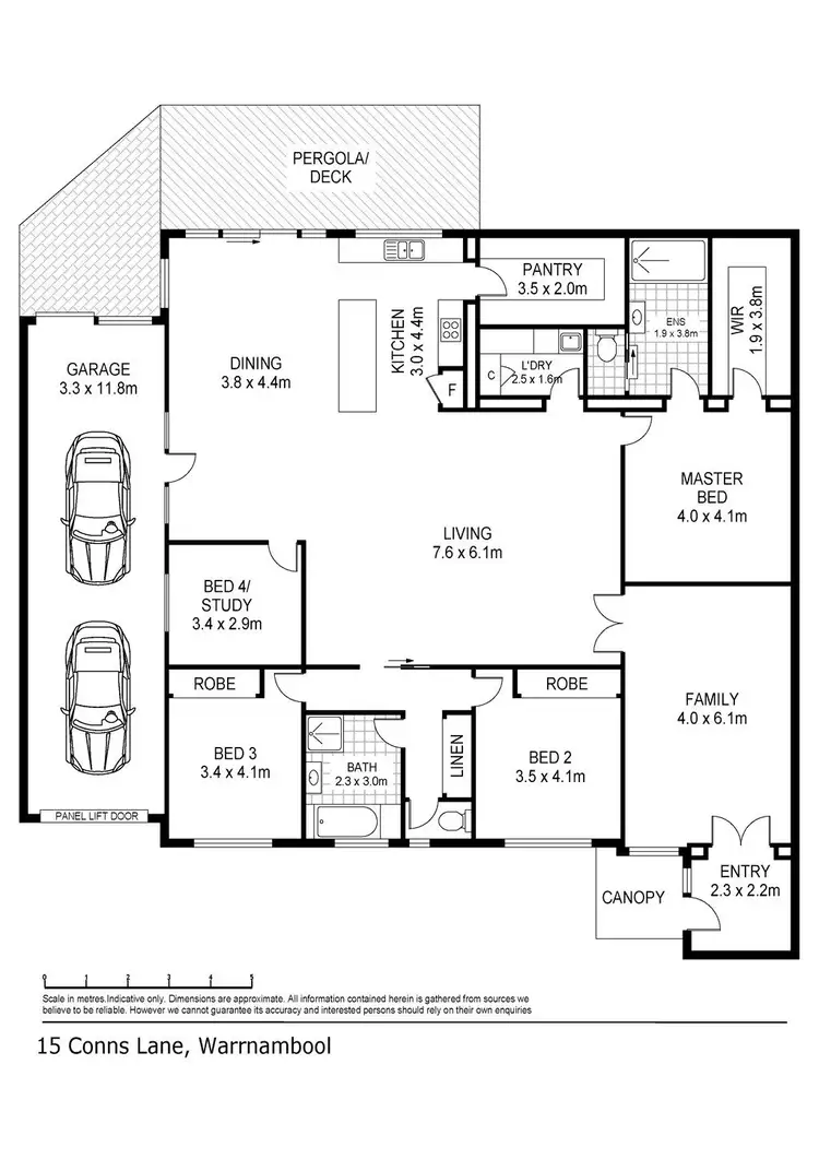 Floorplan of Homely house listing, 15 Conns Lane, Warrnambool VIC 3280