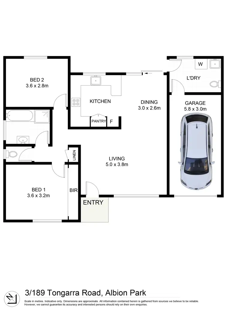 Floorplan of Homely villa listing, 3/189 Tongarra Road, Albion Park NSW 2527