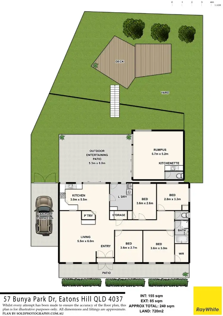Floorplan of Homely house listing, 57 Bunya Park Drive, Eatons Hill QLD 4037