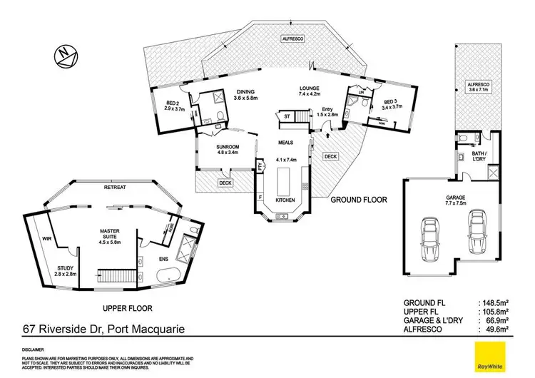Floorplan of Homely house listing, 67 Riverside Drive, Port Macquarie NSW 2444