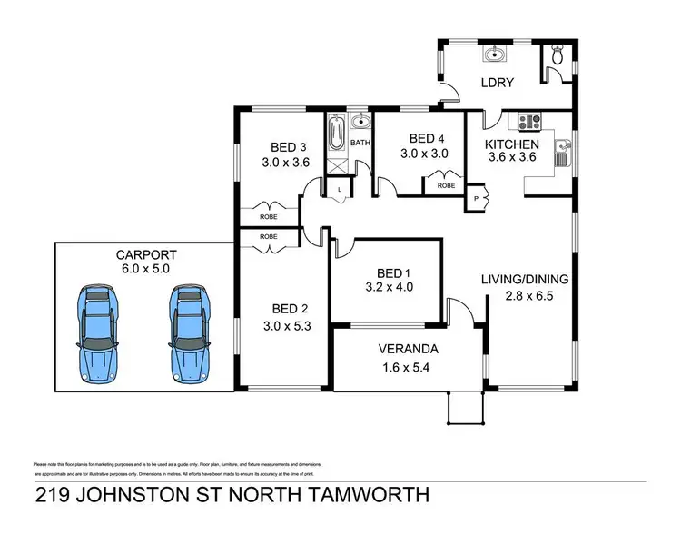 Floorplan of Homely house listing, 219 Johnston Street, Tamworth NSW 2340