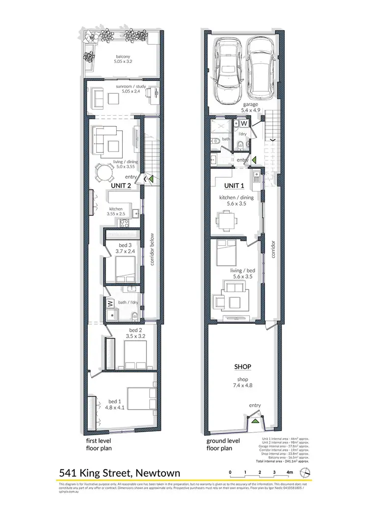 Floorplan of Homely terrace listing, 541 King Street, Newtown NSW 2042