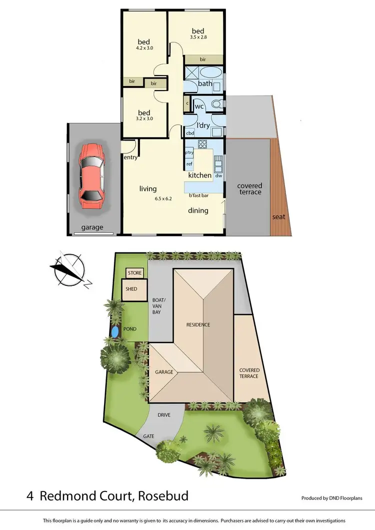 Floorplan of Homely house listing, 4 Redmond Court, Rosebud VIC 3939