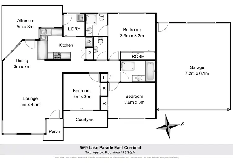 Floorplan of Homely townhouse listing, 5/69 Lake Parade, East Corrimal NSW 2518