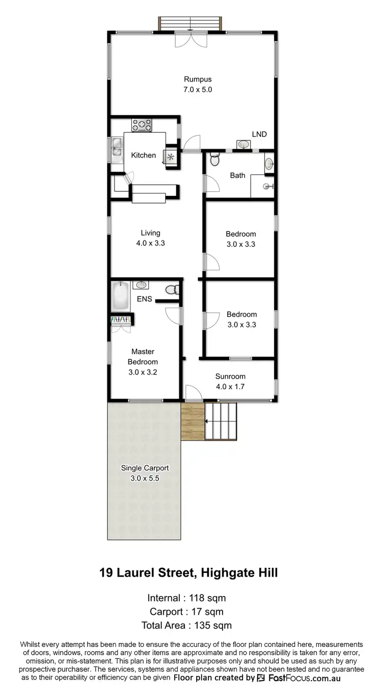 Floorplan of Homely house listing, 19 Laurel Street, Highgate Hill QLD 4101