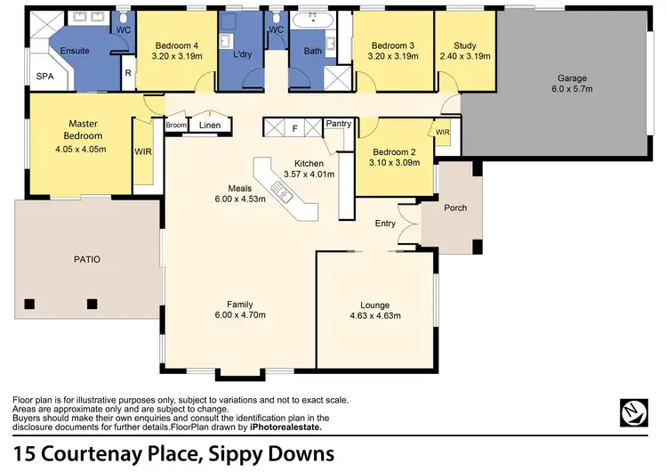 Floorplan of Homely house listing, 15 Courtenay Place, Sippy Downs QLD 4556