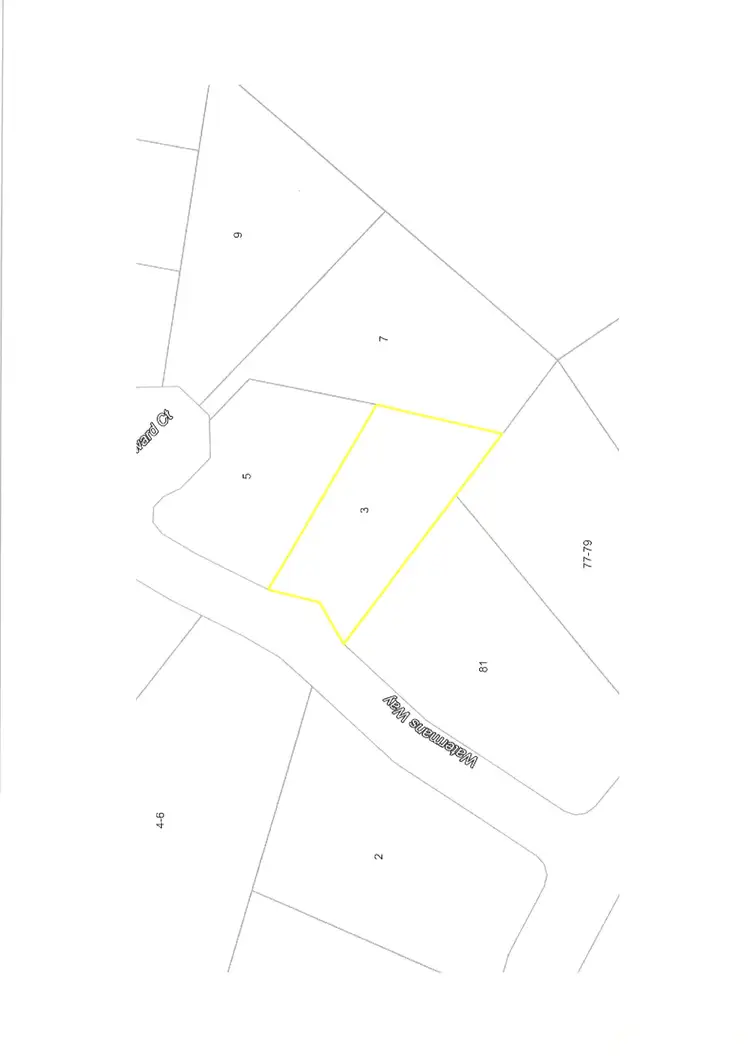 Floorplan of Homely land listing, 3 Watermans Way, River Heads QLD 4655