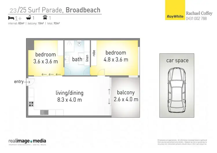 Floorplan of Homely unit listing, 23 Ocean Pacific 25 Surf Parade, Broadbeach QLD 4218