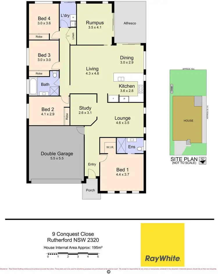 Floorplan of Homely house listing, 9 Conquest Close, Rutherford NSW 2320