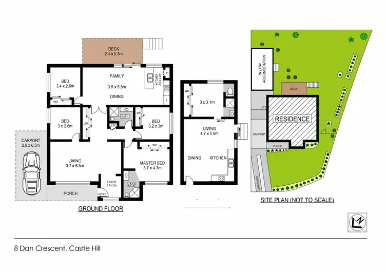 Floorplan of Homely house listing, 8 Dan Crescent, Castle Hill NSW 2154