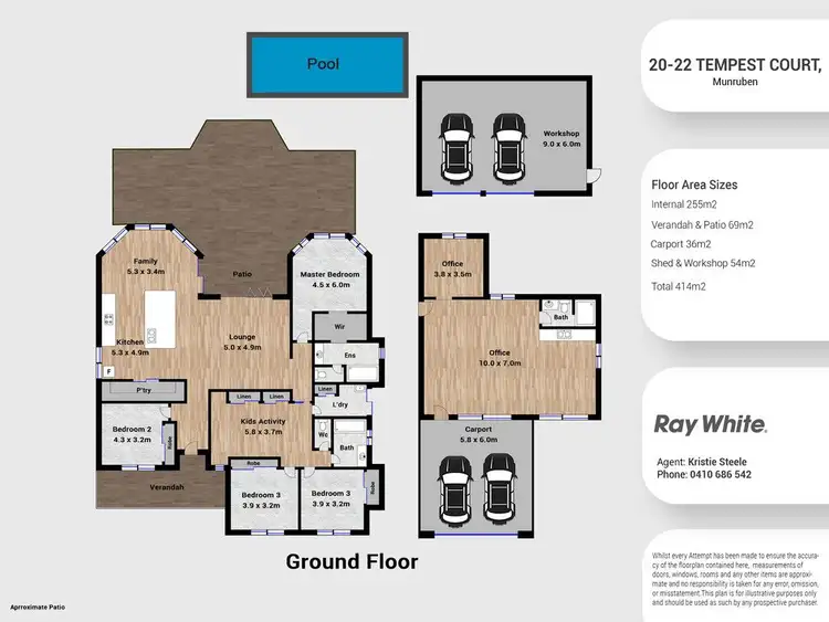 Floorplan of Homely rural property listing, 20-22 Tempest Court, Munruben QLD 4125