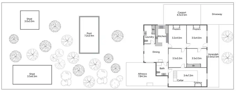 Floorplan of Homely house listing, 55 Aldinga Road, Willunga SA 5172