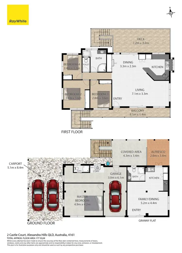 Floorplan of Homely house listing, 2 Castle Court, Alexandra Hills QLD 4161