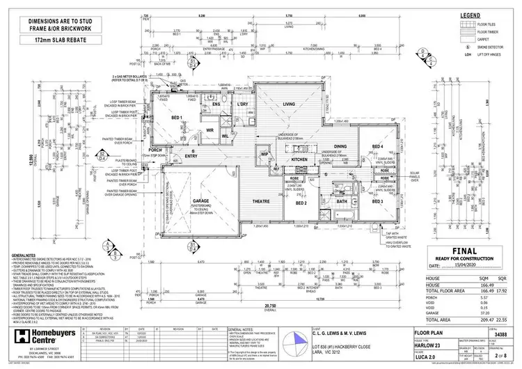 Floorplan of Homely house listing, 1 Hackberry Close, Lara VIC 3212