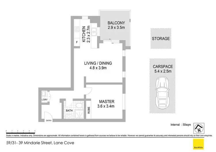 Floorplan of Homely apartment listing, 59/31-39 Mindarie Street, Lane Cove NSW 2066