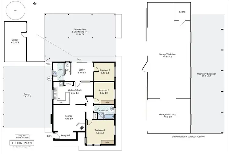 Floorplan of Homely house listing, 108 Mack Avenue, Renmark SA 5341