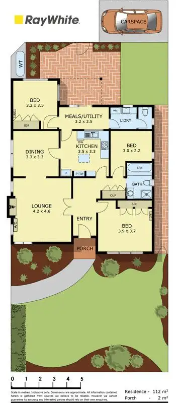 Floorplan of Homely unit listing, 1/13 Parer Street, Oakleigh VIC 3166