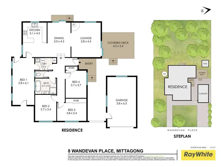 Floorplan of Homely house listing, 8 Wandevan Place, Mittagong NSW 2575
