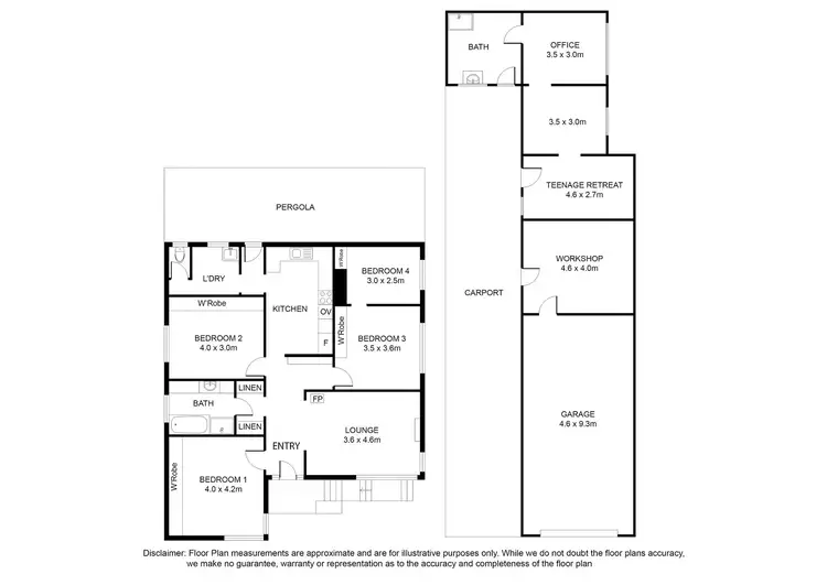Floorplan of Homely house listing, 2 Warren Street, Mount Gambier SA 5290
