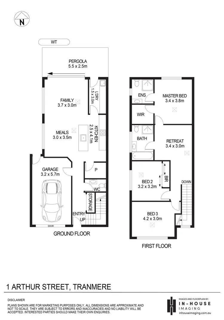 Floorplan of Homely house listing, 1/1 Arthur Street, Tranmere SA 5073