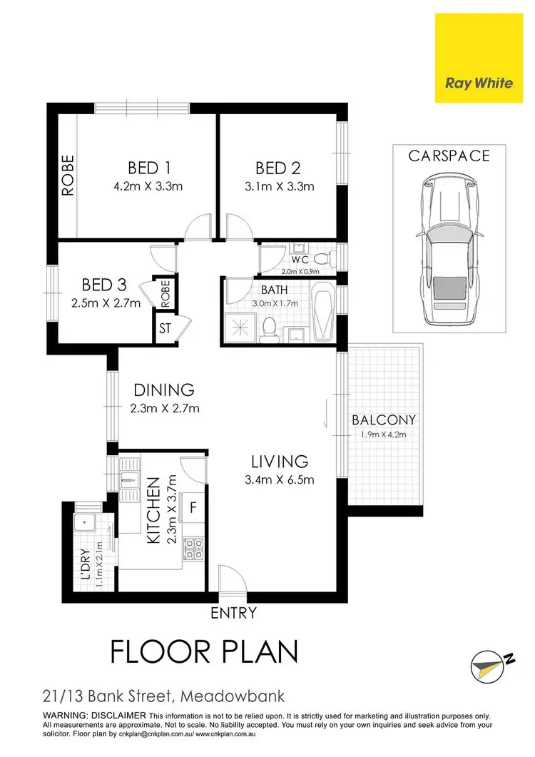 Floorplan of Homely unit listing, 21/13-14 Bank Street, Meadowbank NSW 2114