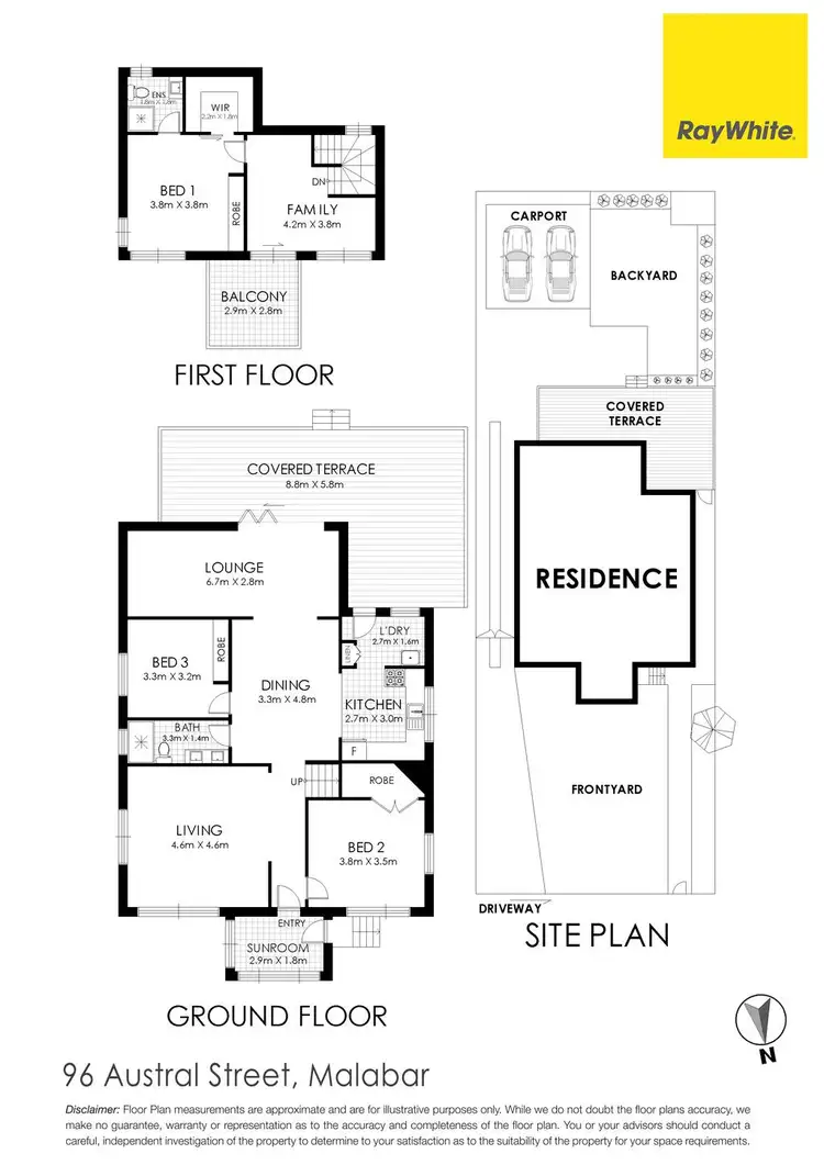 Floorplan of Homely house listing, 96 Austral Street, Malabar NSW 2036