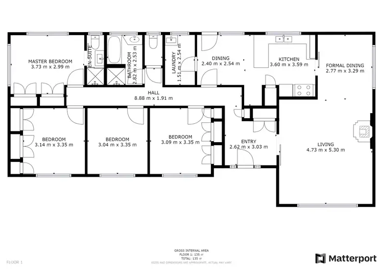 Floorplan of Homely house listing, 35 Mellor Grove, Swan Hill VIC 3585