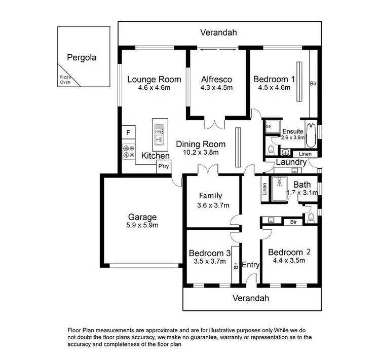 Floorplan of Homely house listing, 12 Greenridge Drive, Mount Gambier SA 5290