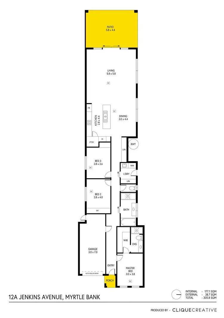 Floorplan of Homely house listing, 12A Jenkins Avenue, Myrtle Bank SA 5064
