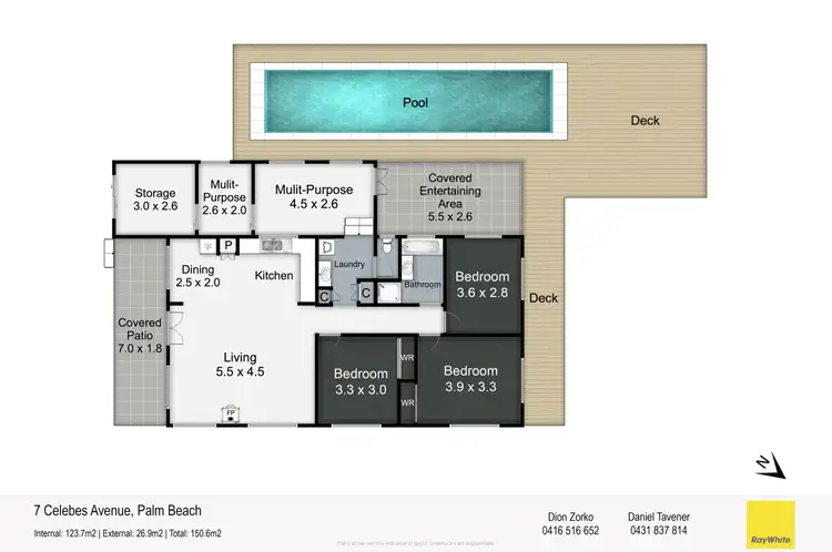 Floorplan of Homely house listing, 7 Celebes Avenue, Palm Beach QLD 4221