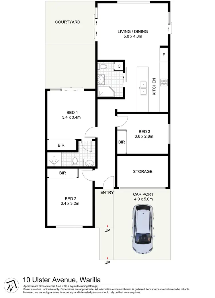 Floorplan of Homely house listing, 10 Ulster Avenue, Warilla NSW 2528