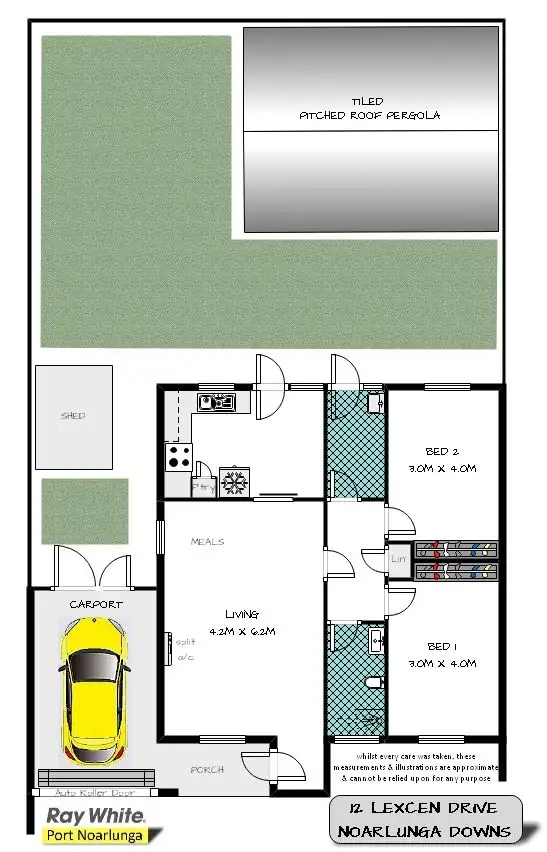 Floorplan of Homely house listing, 12 Lexcen Drive, Noarlunga Downs SA 5168