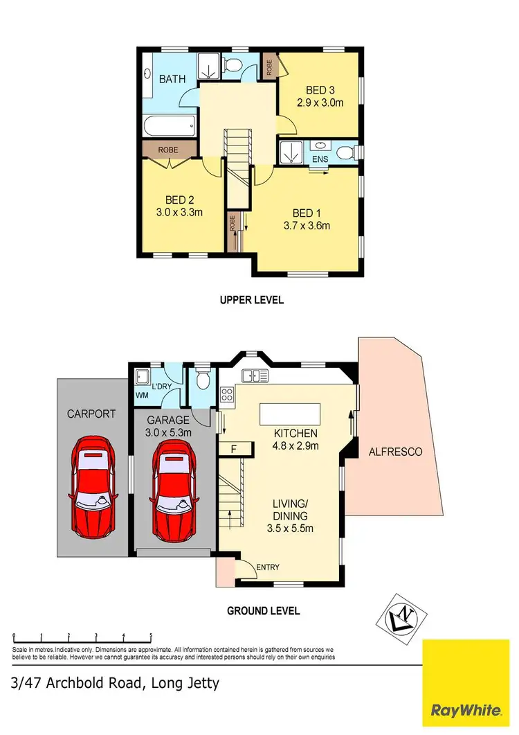 Floorplan of Homely townhouse listing, 3/47 Archbold Road, Long Jetty NSW 2261