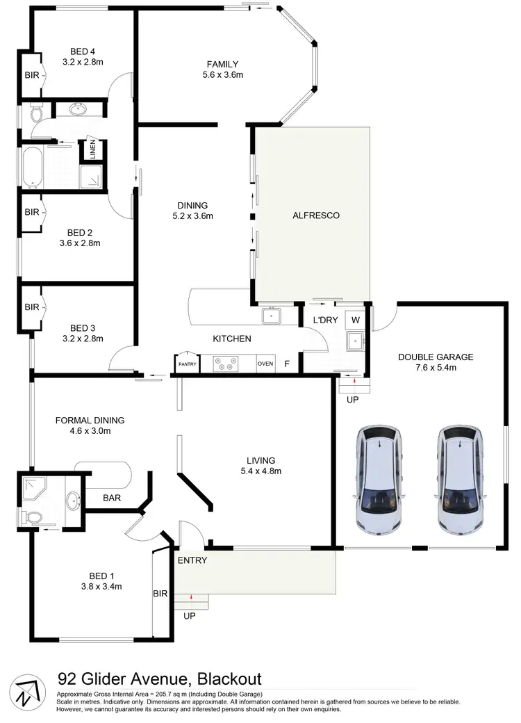 Floorplan of Homely house listing, 92 Glider Avenue, Blackbutt NSW 2529