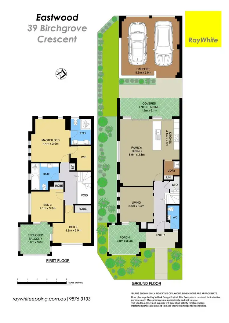 Floorplan of Homely townhouse listing, 39 Birchgrove Crescent, Eastwood NSW 2122