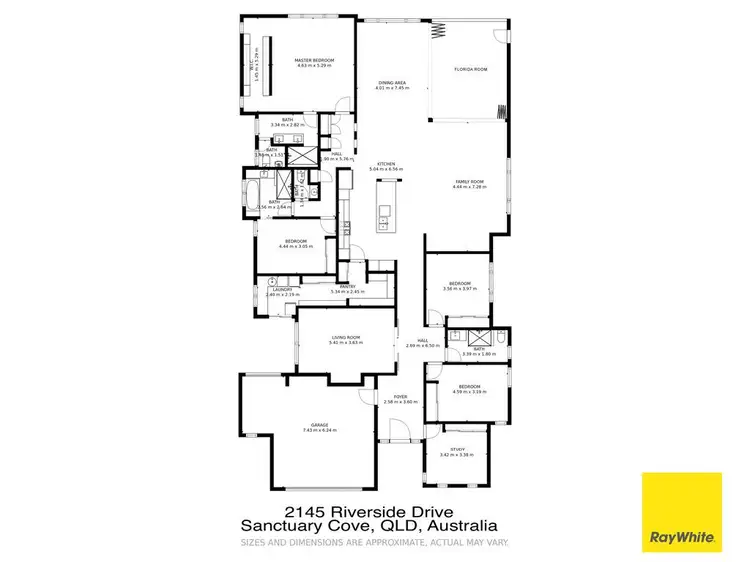 Floorplan of Homely house listing, 2145 Riverside Drive, Sanctuary Cove QLD 4212
