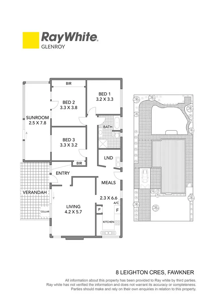 Floorplan of Homely house listing, 8 Leighton Crescent, Fawkner VIC 3060